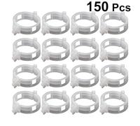 Abaodam 150pcs Plant Tie Clips for Garden Vine Support Plastic Vine Fixing Clips for Tomatoes Cucumbers Melons Preventing Breakage