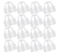 Abaodam 150Pcs Transparent Plant Humidity Domes Grow Covers for Hydroponic Seedlings Frost Protection Outdoor Garden Nursery