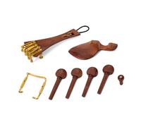 Abaodam 15pc Violin Chinrest Tailpiece Set Endpin Tail Gut for Diy Fiddle Violins
