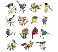 Abaodam 15pcs Bird Embroidered Sewing Patches for Clothes, Applique Patches Made Embroidery Thread, Easily Attached Cotton Fabric Decoration for Fashion and Occasions