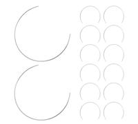 Abaodam 15pcs Cm Silver Iron Half Circle Frames for Macrame and Dream Catcher Crafting, Metal Hoops for Wedding Wreaths, Versatile Design to Maintain Shape and Support DIY Projects