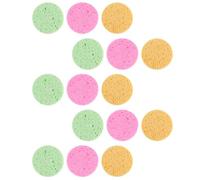 Abaodam 15pcs Compact Powder Puff Small Makeup Pad Rounded Cellulose Sponge Save Powder Grip for Salon and Home Use