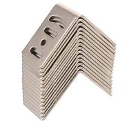 Abaodam 15pcs Metal Bracket for Photoelectric Sensor, Photoelectric Switch Sensor Holder, Galvanized Iron, L-Shaped, Silver, for Crowded Control Panels and Countertop Setups