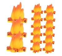 Abaodam 15pcs Miniature Resin Campfire Figurines Tiny Flame Models for Dollhouse Micro Landscape Garden Accessories Compact Home Decor Gift