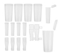 Abaodam 15pcs Plastic Makeup Brush Protective Covers for Bristles and Brush Heads Gentle Interior Surface for Safe Storage and Makeup Sessions
