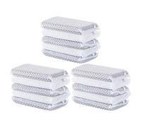 Abaodam 15Pcs Sponge Dish Towels Kitchen Scrubbers Strong Cleaning Effect Easy to Squeeze Out Water Multi-Color Household Dishcloths for Washing Dishes in Kitchen