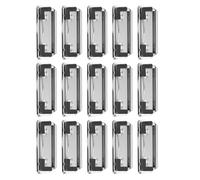 Abaodam 15pcs Spring-Loaded File Folder Clip Clipboard Clips Anti-Rust Non-Skid Design Solid and Thickened Metal Portable Set for Business and Write While Kneeling