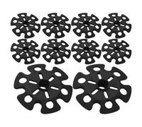 Abaodam 15pcs Trekking Pole Baskets Snowflake Shaped Rubber Tips Replacement for Walking Stick and Ski Pole with Mud Protection for Season Outdoor Activities and Extended Hikes
