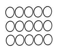 Abaodam 15pcs Trumpet Cornet Slide Stop Rings Rubber Anti-collision Pads Elastic Tuning Slide Bumpers for Noise Reduction Compatible with Small Instruments