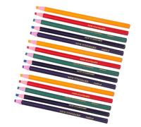 Abaodam 15Pcs Wax Crayons Set with Pull-String Paper Wrapping, Assorted Colors Yellow Red Green Blue Purple, Non-Sharpening Sketching Pencils for Artists Craft Supplies