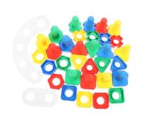 Abaodam 16 Pairs Colorful Educational Screw Plaything for Early Learning with Matching Resistant Construction for Preschoolers Random Color