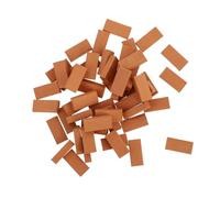 Abaodam 16 Scale Miniature Red Brick Model Set for DIY Dollhouse and Micro Landscape Sand Table, Realistic Small Construction Bricks for Handcraft and Garden Ornament