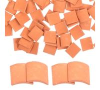 Abaodam 16 Scale Simulated Red Clay Tiles for Sand Table and Dollhouse Decoration, Realistic Small Fake Roof Tile Models for DIY Mini Garden and Architectural Scenery