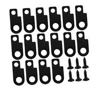 Abaodam 16 Sets Guitar Effects Pedal Mounting Kit with Quick Installation Design Metal Brackets and Screws for Electric Guitar Board Stability