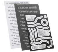 Abaodam 16 Sheets DIY Quote Stickers Vintage Timeless Paper Stickers with Excellent Texture Pattern Will Not Fade for Scrapbooking and Notebook Decoration