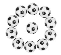 Abaodam 16Pcs 36Mm Resin Foosball Replacement Balls Black and White for Tabletop Soccer Game Accessories, Mini Soccer Game Equipment for Party and Home Use