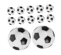 Abaodam 16PCS Resin Foosball Balls Replacement for Tabletop Soccer Game Accessories Black and White Mini Footballs for Home Recreation and Office Fun