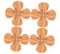 Abaodam 16pcs Wood Guitar Pick Patterns for Electric Guitar and Ukulele Practical Plectrums Replacement for Practice and Playing