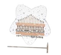 Abaodam 17-key Acrylic Thumb Piano Kalimba for Beginners with Star Shape Design and Tuning Hammer - Lightweight Music Instrument for Boys and Girls and Adults