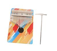 Abaodam 17-key Kalimba Thumb Piano Portable Finger Piano Colorful Design Song Book and Tuning Hammer Musical Instrument for Beginners and Music Lovers