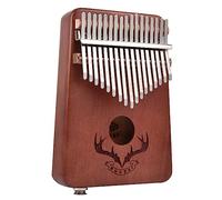 Abaodam 17-Keys Kalimba Thumb Piano with EQ Solid Wood Construction Portable Design with Carrying Bag for Beginners and Music Lovers