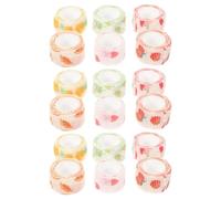 Abaodam 18 Rolls Pet Self- Wrap with Breathable Fruit Design for Dogs and Cats Lightweight Paw Protection and Fixation Wraps Comfortable and Easy to Use Veterinary Supply