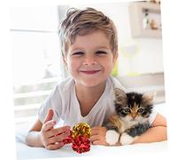 Abaodam 18PCS Crinkle Cat Balls Lightweight Teasing with Sound Design for Indoor Cats Stimulates Curiosity and Play Portable Multifunctional Random Colors Random Color