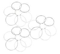 Abaodam 18pcs Electric Guitar Strings Pack Silver Stainless Steel Wire Mesh High Tension Stability Quick Installation for Professional Musicians and Beginners