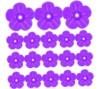 Abaodam 18pcs Hummingbird Feeder Replacement Flowers Plastic Bird Feeder for Outdoor Garden Use