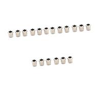 Abaodam 18pcs Professional Guitar String Ferrules Guitar Bridge Buckle Through Body Mounting Caps