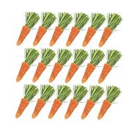 Abaodam 18Pcs Rabbit Chew Carrots Durable Teething Sticks for Hamsters and Small Animals Safe Molar for Dental Health Pet Cage Accessories