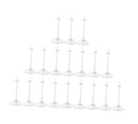 Abaodam 18Pcs Transparent Doll Stands Display Racks Support for Various Dolls Stable and Chic Display Holders for Showcase and Play