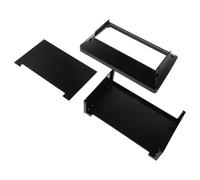 Abaodam 1din to 9-inch Navigation Screen Panel Frame Adapter for Car Audio Dashboard, Vehicle Navigation Panel Compatible with Single Din Stereo, Standard Car Mounting Kit