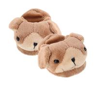 Abaodam 1Pair Cute Plush Doll Shoes for Dolls Cozy Animal Themed Winter Slippers Soft Cartoon Doll Footwear Doll Accessories for Stylish Outfits