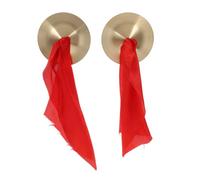 Abaodam 1pair Handheld Finger Cymbals for Dance Lightweight Portable Musical Instrument for Parties and Celebrations Ergonomic Fit for Unrestricted Movement