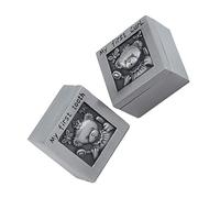 Abaodam 1pair Metal Keepsake Box for Teeth and Hair Cute Cartoon Design for Boy Girl Growth Memories Organizer for Milestones and Special Moments