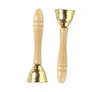 Abaodam 1Pair Percussion for Copper Clock Hand Bells Educational Musical Instruments for Early Learning Develop Rhythm and Coordination for Home and School Use
