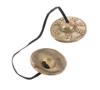 Abaodam 1pair Tibetan Tingsha Cymbals with Chime Bells for Yoga Mindfulness Traditional Percussion Instrument for Music Education and Preservation