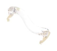 Abaodam 1pc Acrylic Violin Shoulder Rest Natural Style Supporter for Comfortable Playing Lightweight Design for Home and Stage Use Reduces Back Pressure Violin Accessory
