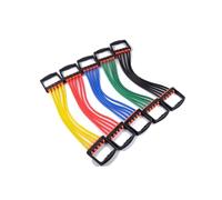 Abaodam 1PC Adjustable Chest Expander Dual Purpose Spring Exerciser for Muscle Training Portable Resistance Band for Arm and Pectoral Strengthening Ergonomic Design for Home Random Color