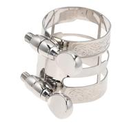 Abaodam 1pc Alto Saxophone Embossed Flute Clip Nickel Saxophone Card for Artists Beginners Stabilizes Tube for Improved Performance and Sound Quality