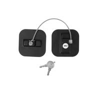 Abaodam 1pc Boys and Girls Protective Window Lock and Refrigerator Lock for Doors Cabinets Easy Installation Adhesive Black Design for Home Office Use