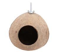 Abaodam 1Pc Coconut Shell Bird Breeding Nest Durable Artificial Birds Shelter for Natural Atmosphere Strong Breathable Design