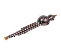 Abaodam 1pc Creative Cucurbit Flute Gourd Musical Instrument for Beginners Elegant Design Comfortable Texture for Practice and Performance Key Random Chinese Knot Style