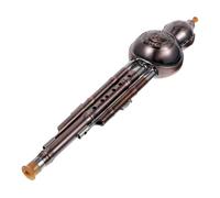 Abaodam 1pc Delicate Cucurbit Flute Instrument Key c Gourd Flute for Beginners Material Copper Plating for Daily Practice and Includes Random Chinese Knot Design
