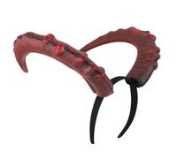 Abaodam 1pc Devil Horn Headband for Party and Halloween Lightweight Comfortable Headband with Realistic Dark Horns for Costume and Festival Accessories