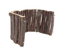 Abaodam 1Pc Hamster Hiding Fence Playpen Durable Pet Chew for Animals Light Brown Hedgehog Shelter with Fine Workmanship Design for