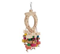 Abaodam 1Pc Hanging Parrot Chewing Durable Bite Resistance Bird Plaything for Cage Essential Foraging Swing for Parrots Cockatiels and Conures Safe Material