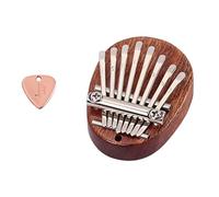 Abaodam 1pc Kalimba Thumb Piano for Beginners Portable Creative Musical Instrument for Parties and Music Practice Design Brown for Ages