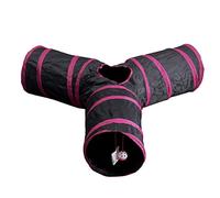 Abaodam 1pc Pet Play Tunnel Tube Fun for Indoor Pet Tube Kitten Cat Tunnel Outdoor Interactive Pet Tunnel Plaything Cat Playing Tunnel Portable Folded Puppy Tunnel Foldable Polyester